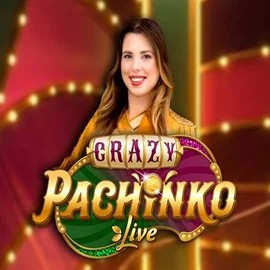 Crazy Pachinko slot logo by Evolution at Supraplay Casino