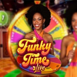 Funky Time slot visual from Evolution available on supraplayscasino.com