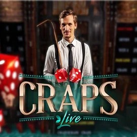 Live Craps online game logo by Evolution on supraplayscasino.com